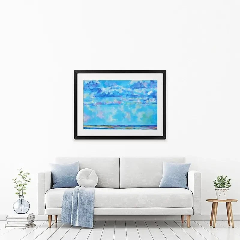 Sky Meets Sea Framed Art Print Sky Meets Sea Framed Art Print wall art product Maria Moretti
