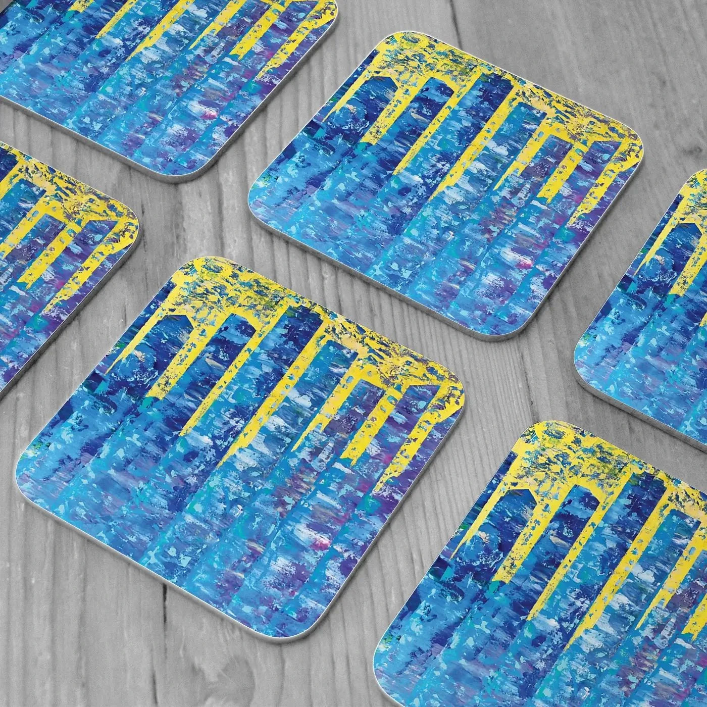 Skyscrapers Coaster Set Rainbow Soul Tree Coaster Set | Rainbow Soul Tree Art Coasters wall art product Denis Kuvaev / Shutterstock