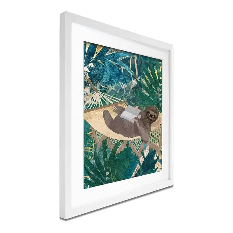 Sloth Jungle Framed Art Print Sloth Jungle Framed Art Print wall art product Sarah Manovski