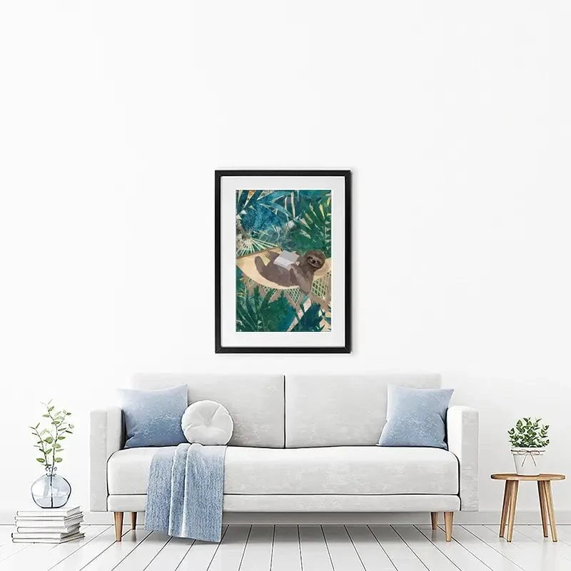 Sloth Jungle Framed Art Print Sloth Jungle Framed Art Print wall art product Sarah Manovski