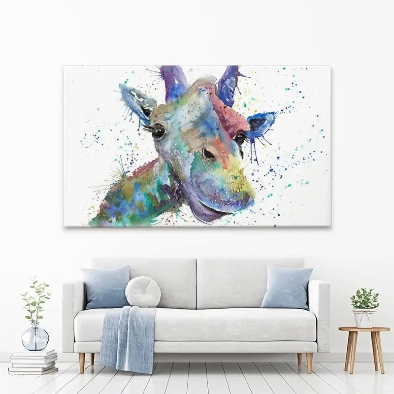 Smiling Giraffe Canvas Print Smiling Giraffe Canvas Print wall art product Jamie Taylor