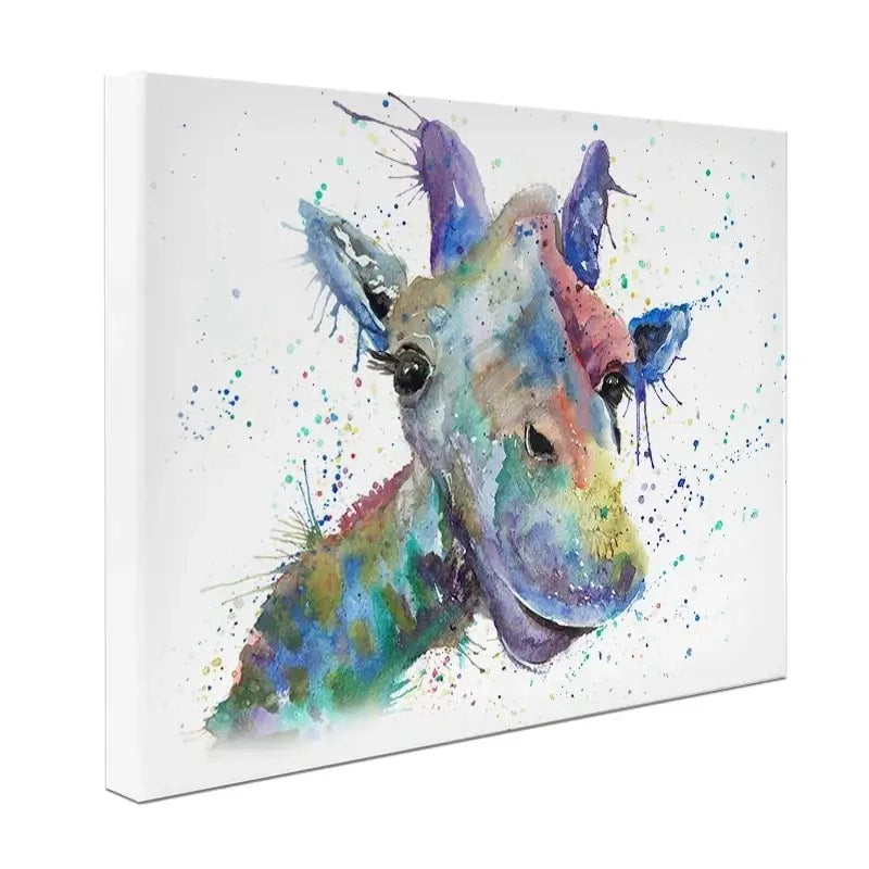 Smiling Giraffe Canvas Print Smiling Giraffe Canvas Print wall art product Jamie Taylor