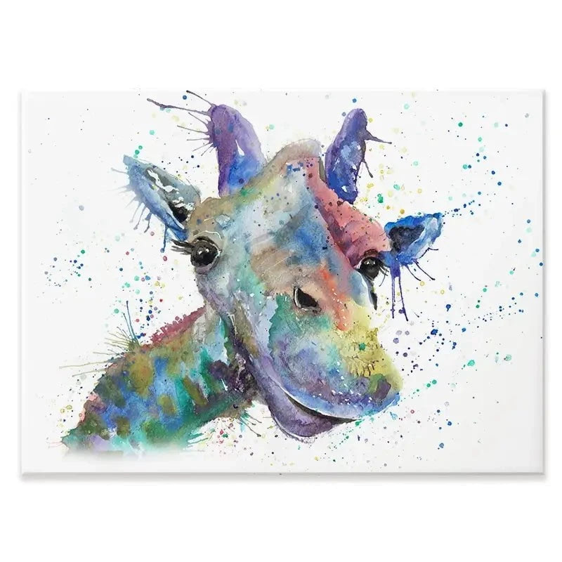 Smiling Giraffe Canvas Print Smiling Giraffe Canvas Print wall art product Jamie Taylor