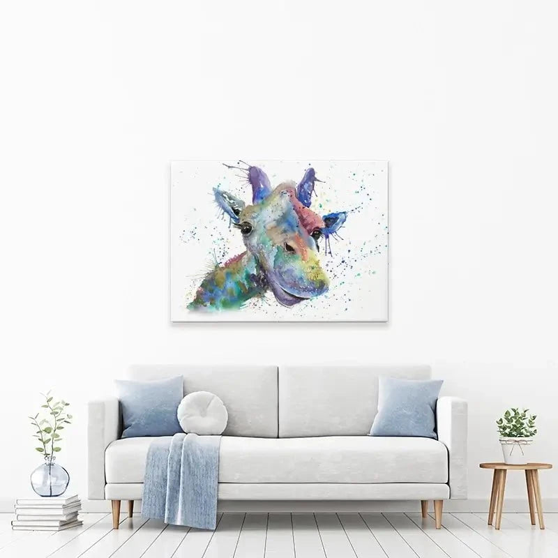 Smiling Giraffe Canvas Print Smiling Giraffe Canvas Print wall art product Jamie Taylor