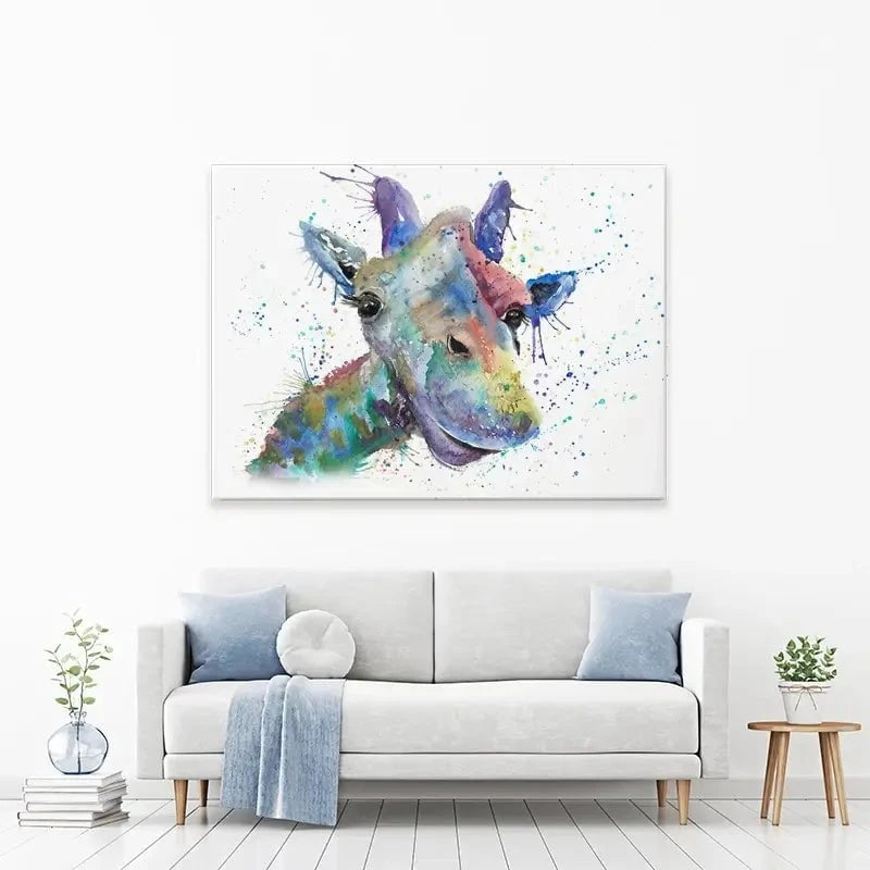 Smiling Giraffe Canvas Print Smiling Giraffe Canvas Print wall art product Jamie Taylor