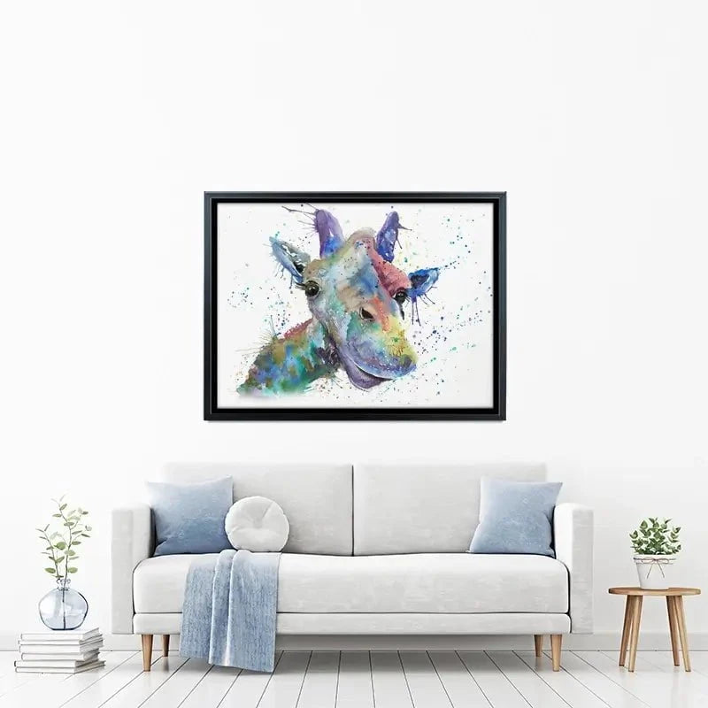 Smiling Giraffe Canvas Print Smiling Giraffe Canvas Print wall art product Jamie Taylor