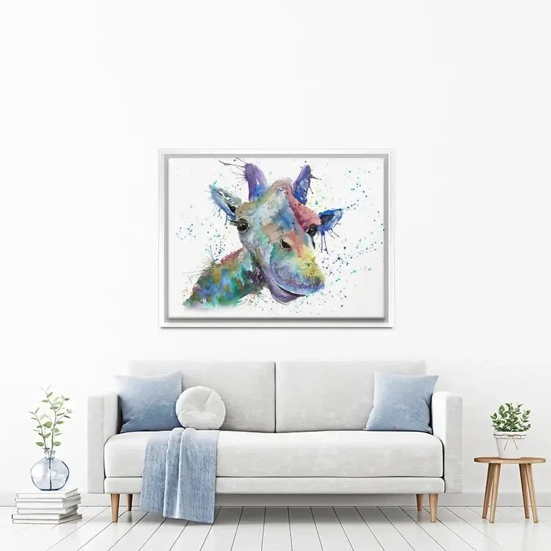 Smiling Giraffe Canvas Print Smiling Giraffe Canvas Print wall art product Jamie Taylor