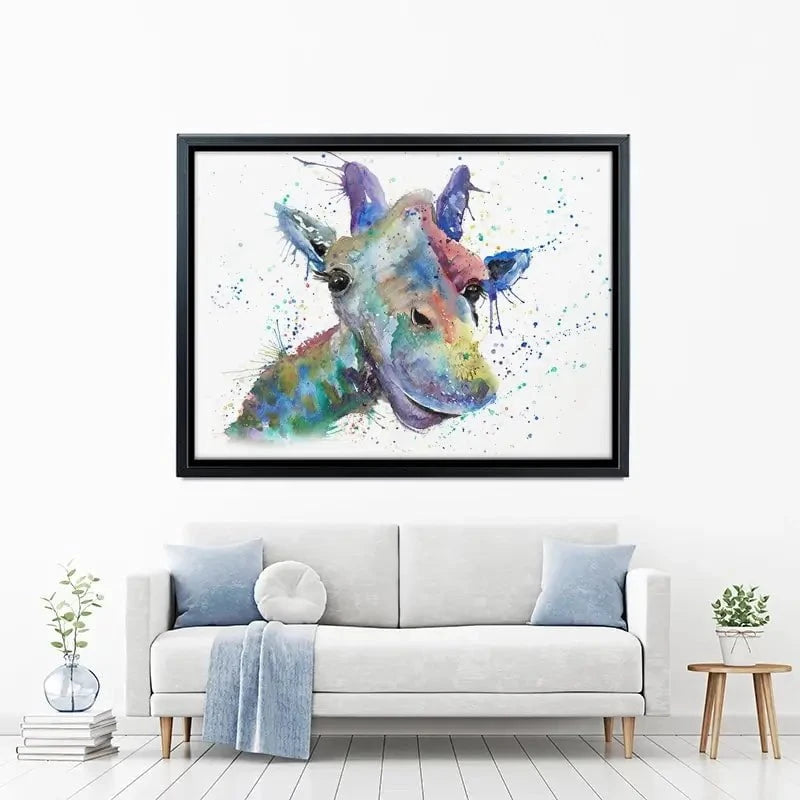 Smiling Giraffe Canvas Print Smiling Giraffe Canvas Print wall art product Jamie Taylor