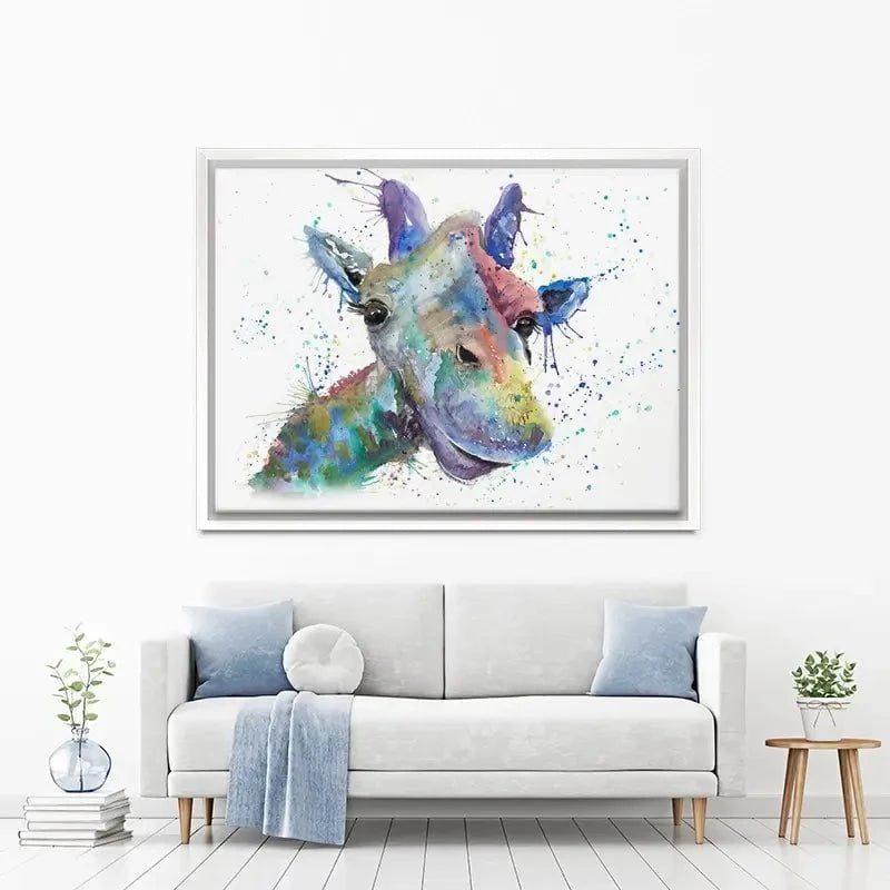 Smiling Giraffe Canvas Print Smiling Giraffe Canvas Print wall art product Jamie Taylor