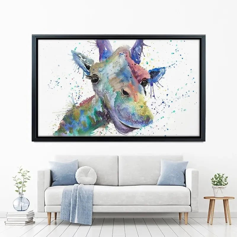 Smiling Giraffe Canvas Print Smiling Giraffe Canvas Print wall art product Jamie Taylor