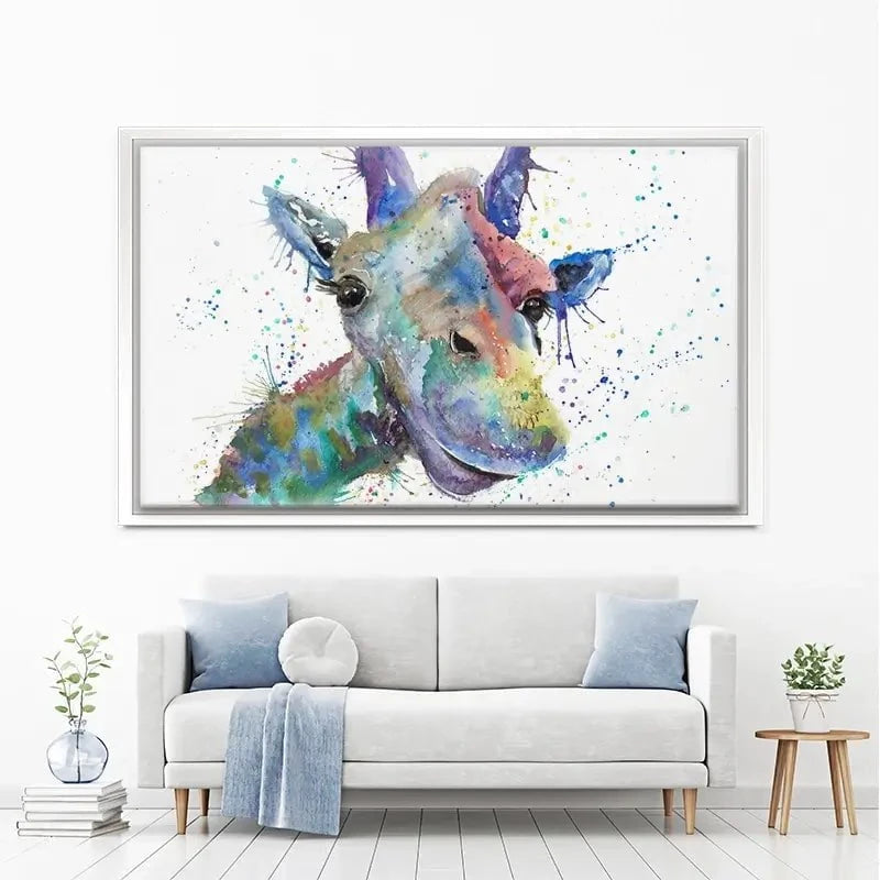 Smiling Giraffe Canvas Print Smiling Giraffe Canvas Print wall art product Jamie Taylor