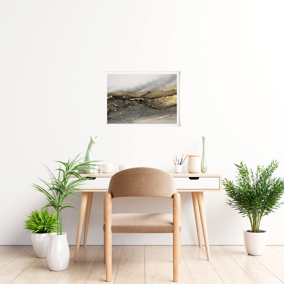 Smoky Abstract Art Print wall art product / Shutterstock