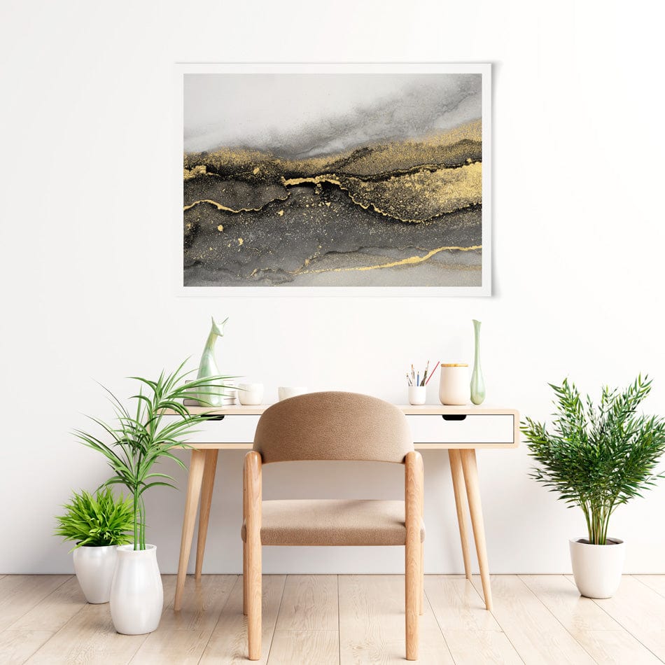 Smoky Abstract Art Print wall art product / Shutterstock