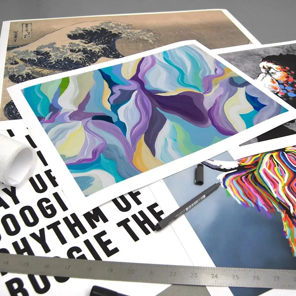 Smooth Purple Art Print Smooth Purple Art Print wall art product Olga Tkachyk