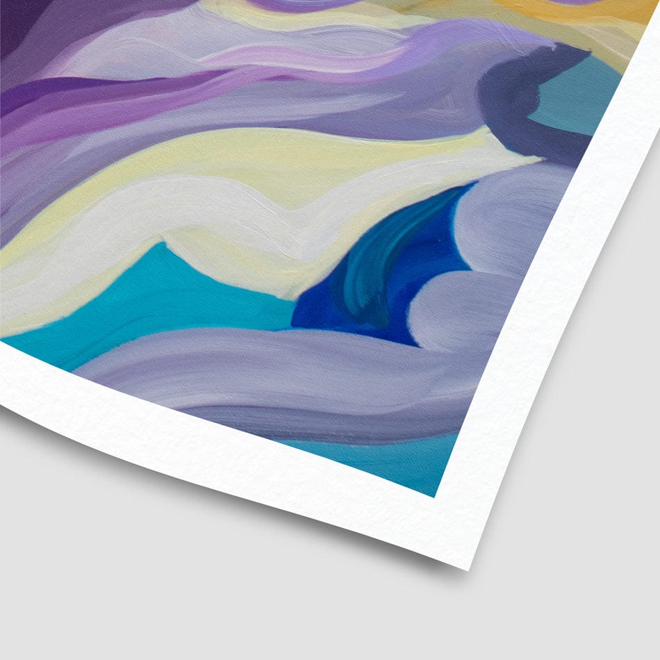 Smooth Purple Art Print wall art product Olga Tkachyk