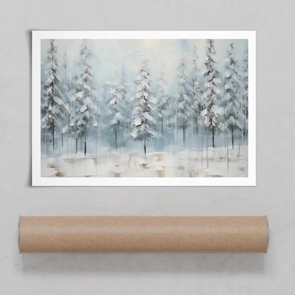 Snow Dusted Trees Art Print Snow Dusted Trees Art Print wall art product Franklyn Gregory - Independent