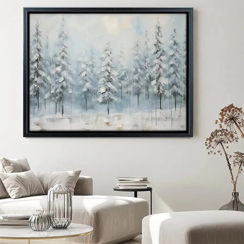 Snow Dusted Trees Canvas Print Snow Dusted Trees Canvas Print wall art product Franklyn Gregory - Independent