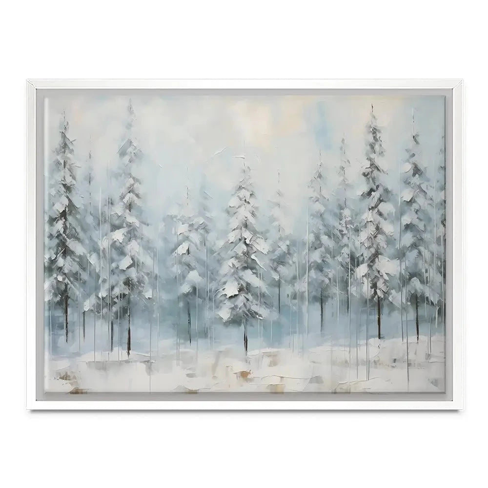 Snow Dusted Trees Canvas Print Snow Dusted Trees Canvas Print wall art product Franklyn Gregory - Independent