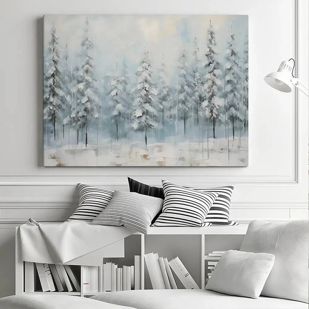 Snow Dusted Trees Canvas Print Snow Dusted Trees Canvas Print wall art product Franklyn Gregory - Independent