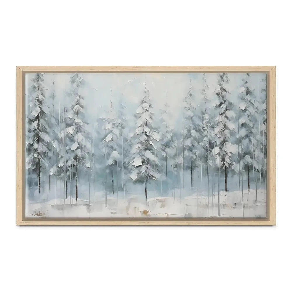 Snow Dusted Trees Canvas Print Snow Dusted Trees Canvas Print wall art product Franklyn Gregory - Independent