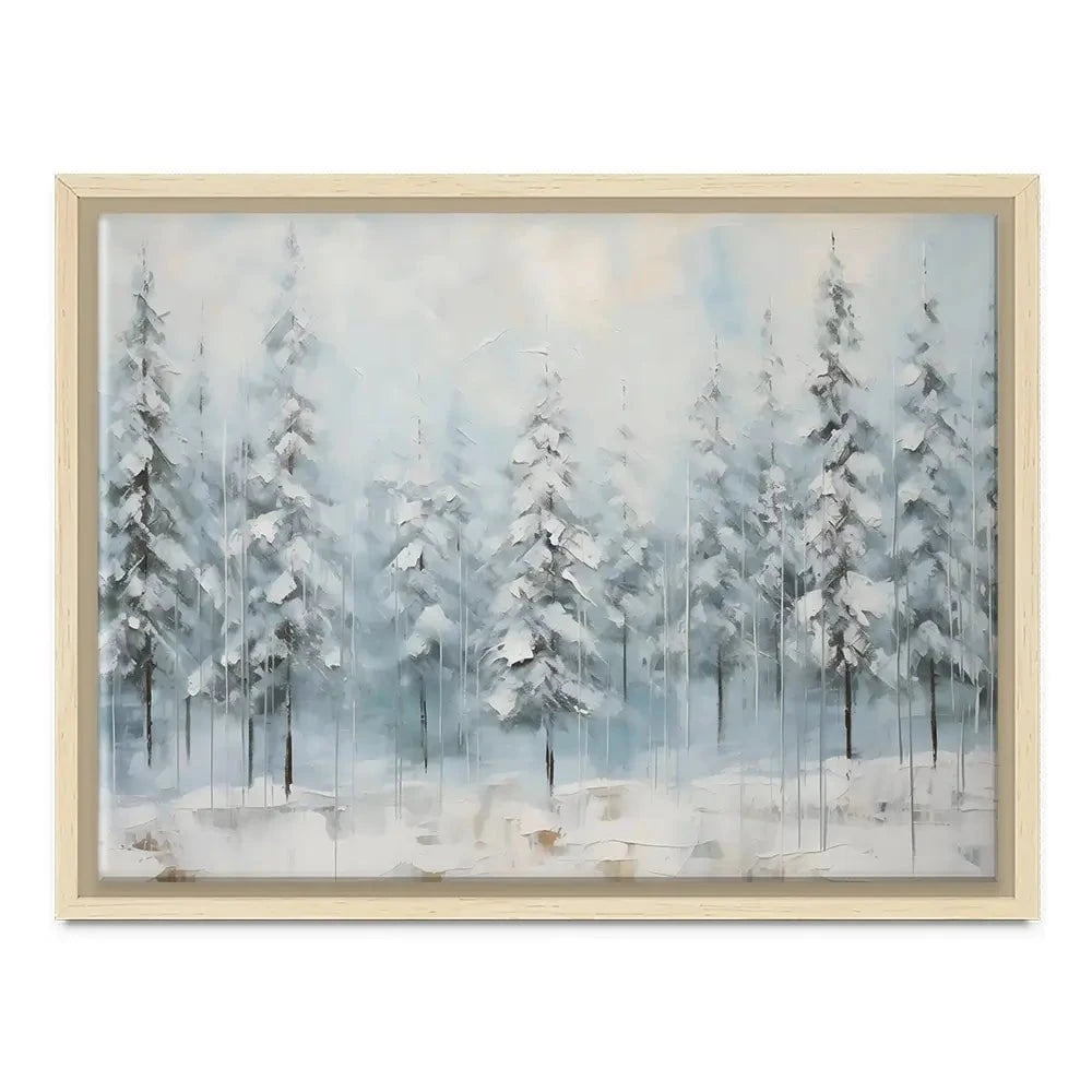 Snow Dusted Trees Canvas Print Snow Dusted Trees Canvas Print wall art product Franklyn Gregory - Independent