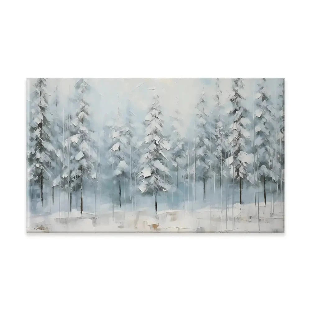 Snow Dusted Trees Canvas Print Snow Dusted Trees Canvas Print wall art product Franklyn Gregory - Independent