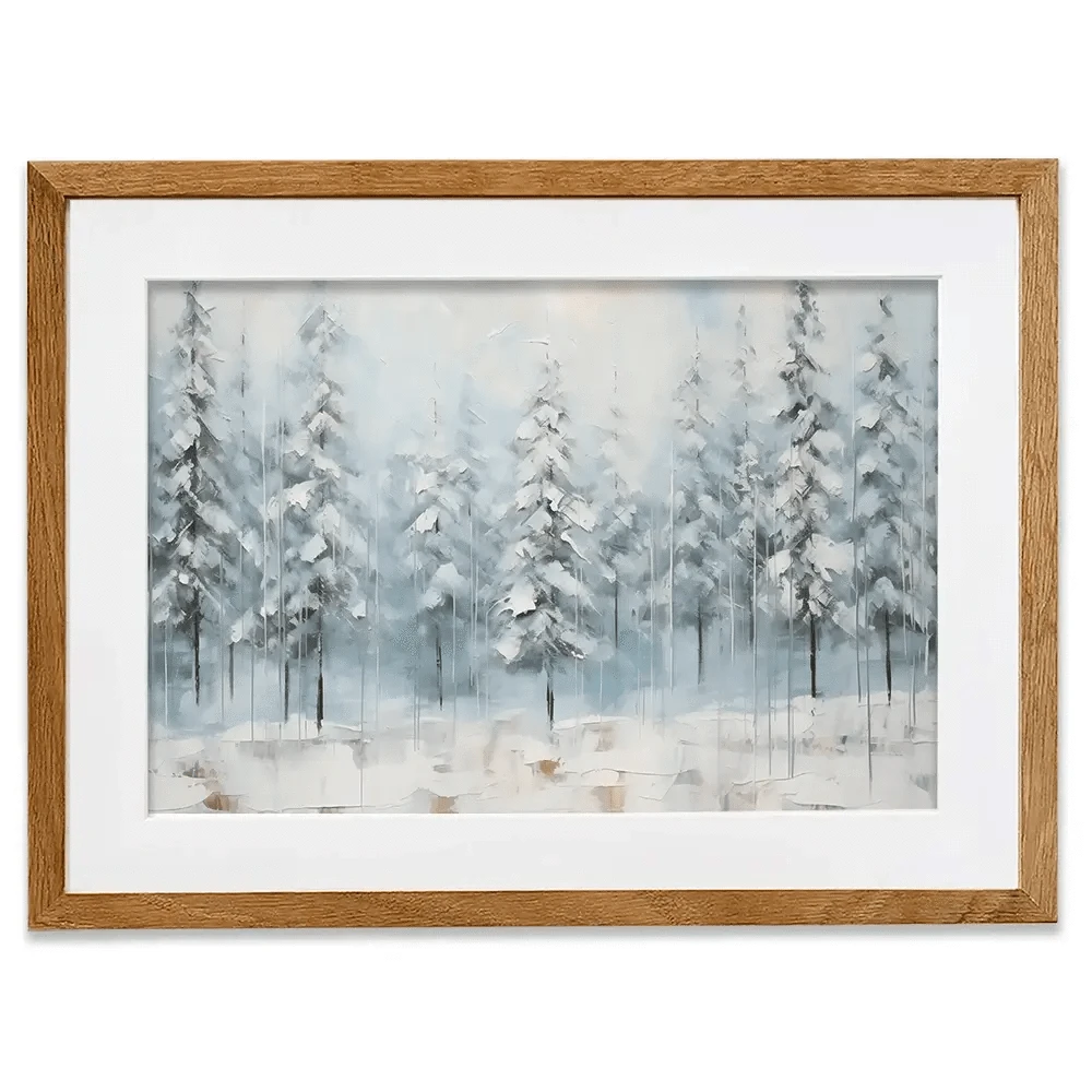Snow Dusted Trees Framed Art Print Snow Dusted Trees Framed Art Print wall art product Franklyn Gregory - Independent