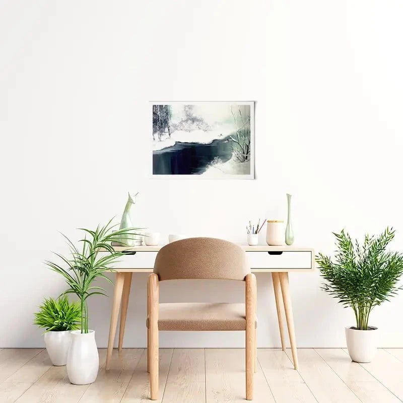 Snow Winter Art Print Snow Winter Art Print wall art product Violeta Allaberdieva