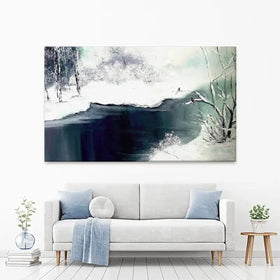 Snow Winter Canvas Print Snow Winter Canvas Print wall art product Violeta Allaberdieva