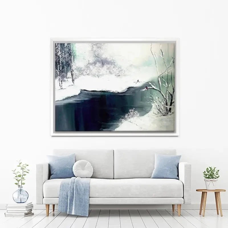 Snow Winter Canvas Print Snow Winter Canvas Print wall art product Violeta Allaberdieva