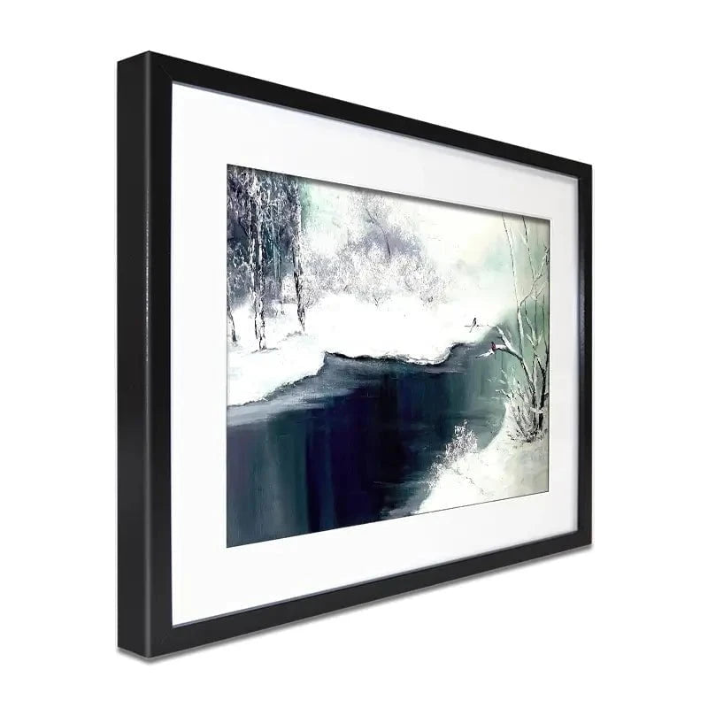 Snow Winter Framed Art Print Snow Winter Framed Art Print wall art product Violeta Allaberdieva
