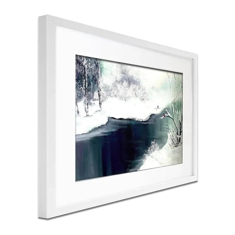 Snow Winter Framed Art Print Snow Winter Framed Art Print wall art product Violeta Allaberdieva