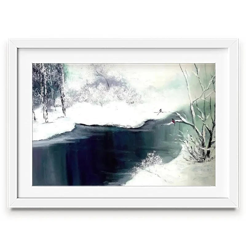 Snow Winter Framed Art Print Snow Winter Framed Art Print wall art product Violeta Allaberdieva