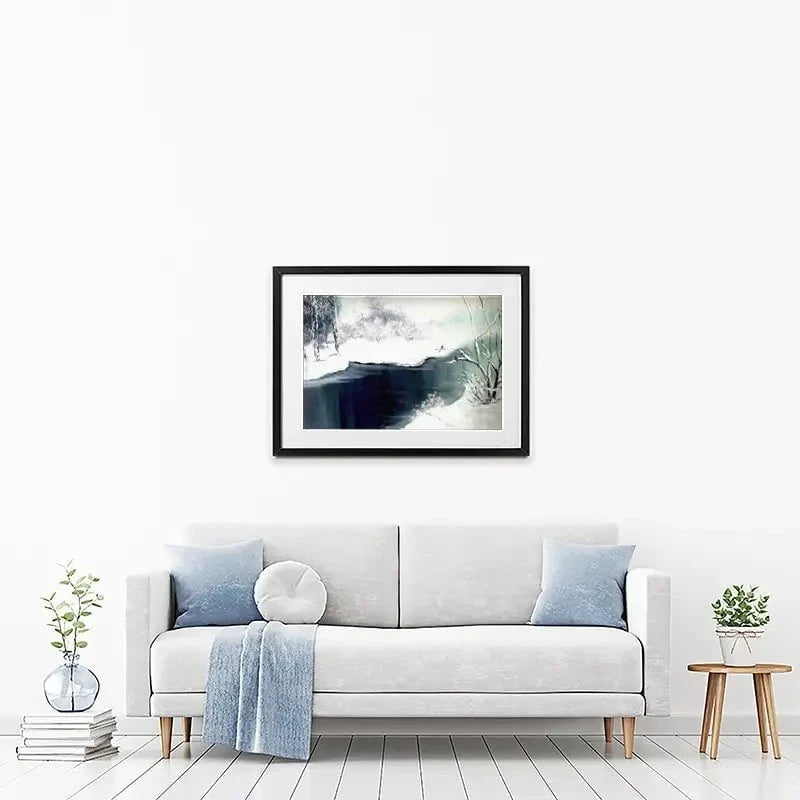 Snow Winter Framed Art Print Snow Winter Framed Art Print wall art product Violeta Allaberdieva