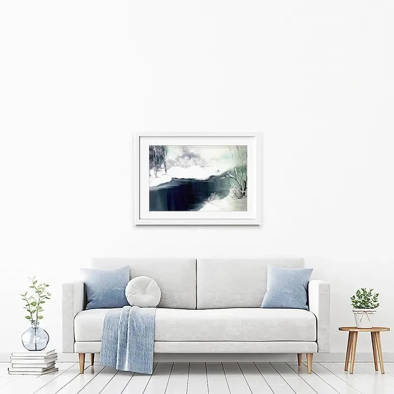 Snow Winter Framed Art Print Snow Winter Framed Art Print wall art product Violeta Allaberdieva
