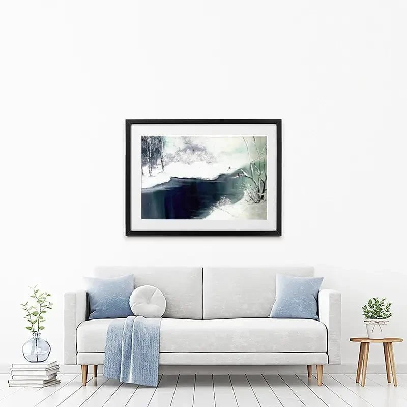 Snow Winter Framed Art Print Snow Winter Framed Art Print wall art product Violeta Allaberdieva