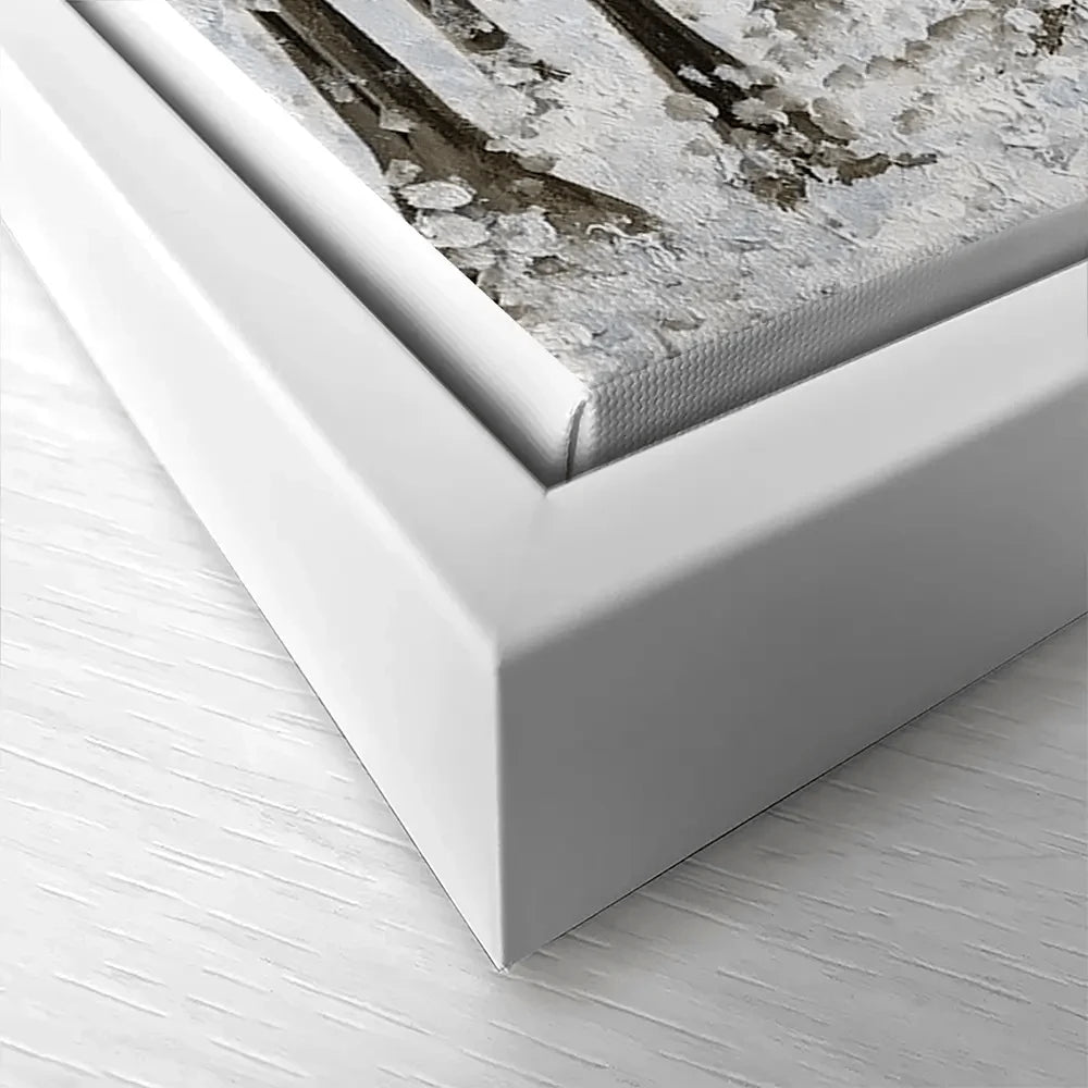 Snowy Forest Square Canvas Print Snowy Forest Square Canvas Print wall art product Charlotte Anna Reed