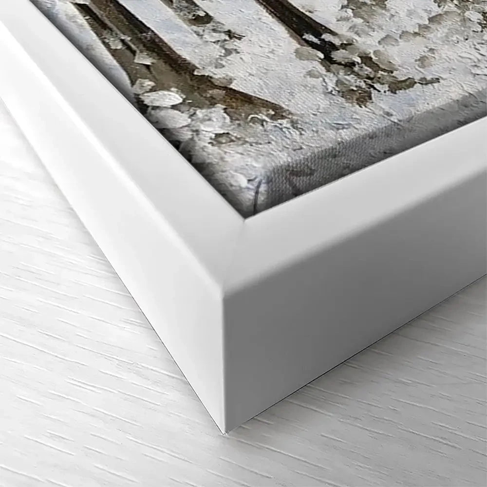 Snowy Forest Square Canvas Print Snowy Forest Square Canvas Print wall art product Charlotte Anna Reed