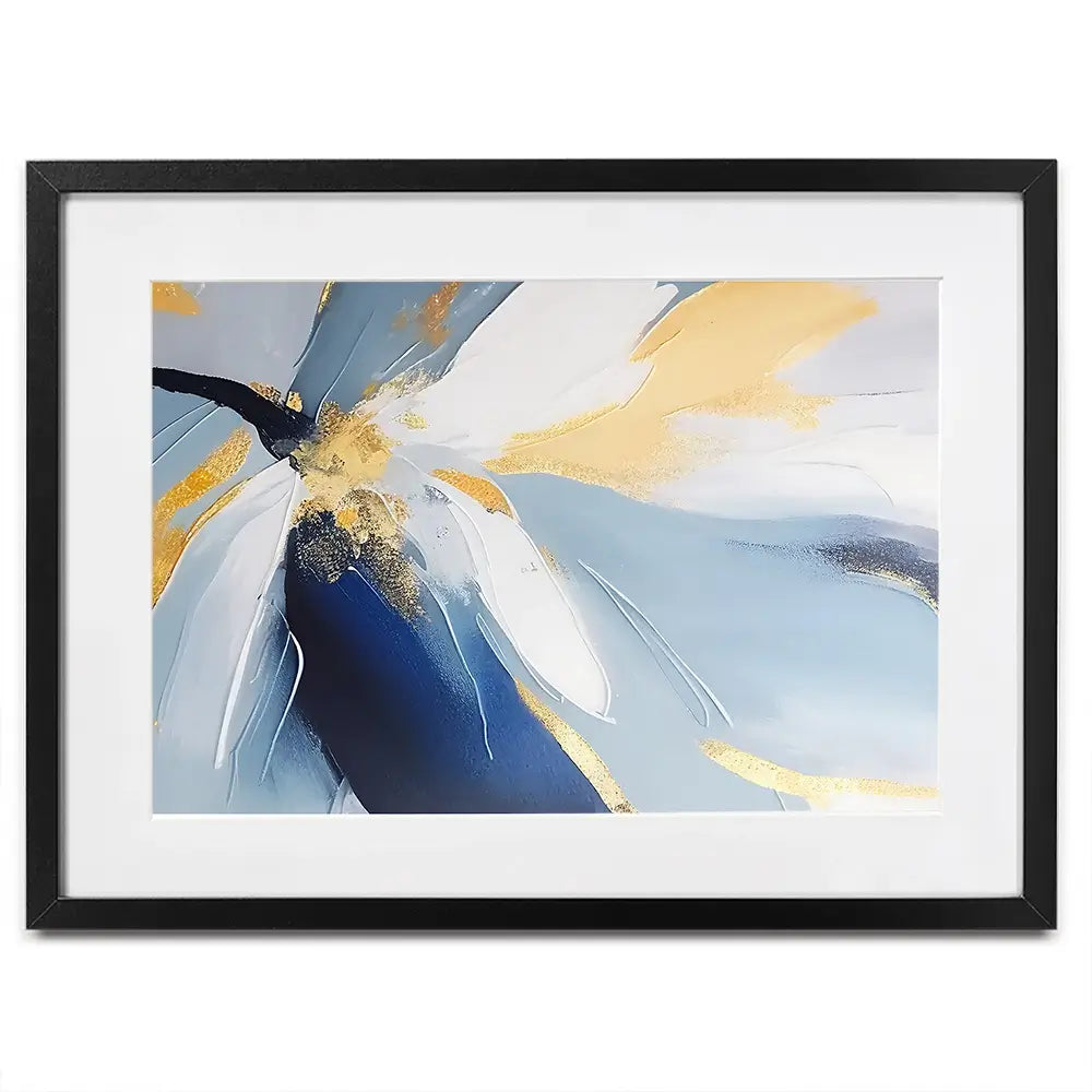 Soft Blue Petals Framed Art Print Soft Blue Petals Framed Art Print wall art product Art Print Shop