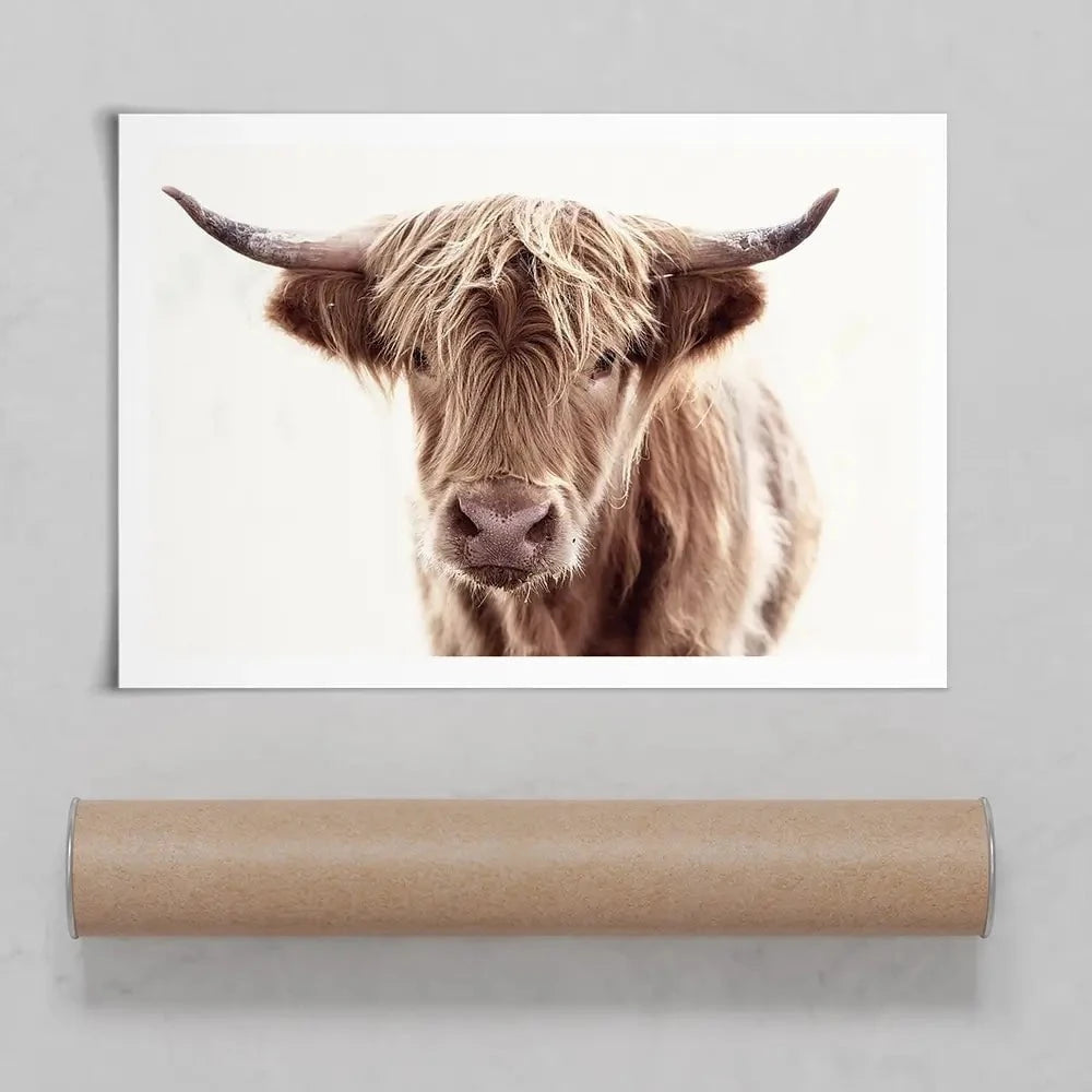 Soft Brown Highland Cow Art Print Soft Brown Highland Cow Art Print wall art product alfee0 / Shutterstock