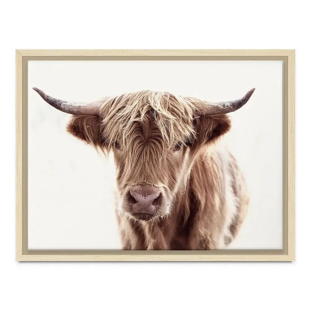 Soft Brown Highland Cow Canvas Print Soft Brown Highland Cow Canvas Print wall art product alfee0 / Shutterstock