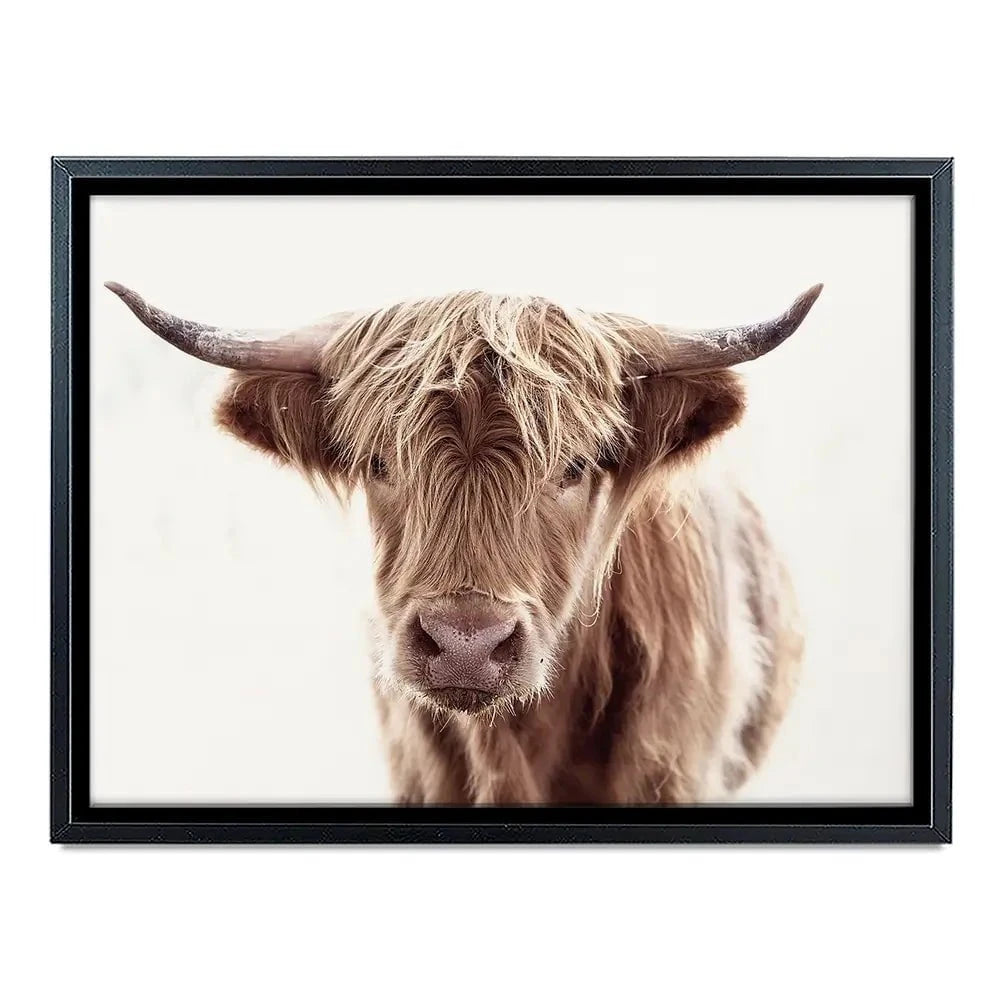 Soft Brown Highland Cow Canvas Print Soft Brown Highland Cow Canvas Print wall art product alfee0 / Shutterstock