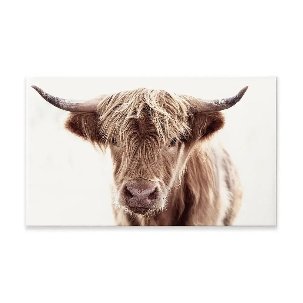 Soft Brown Highland Cow Canvas Print Soft Brown Highland Cow Canvas Print wall art product alfee0 / Shutterstock