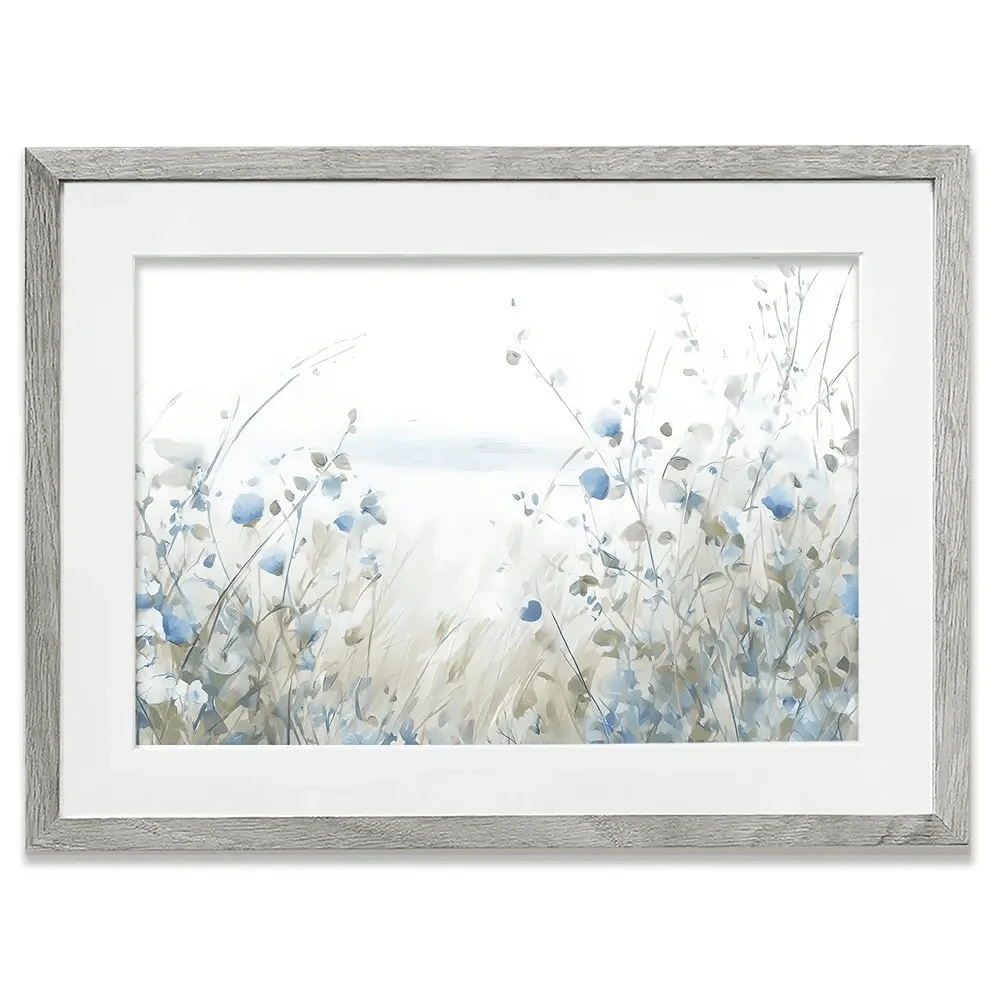 Soft Ocean Flowers Framed Art Print Soft Ocean Flowers Framed Art Print wall art product Arlington Prints - Independent