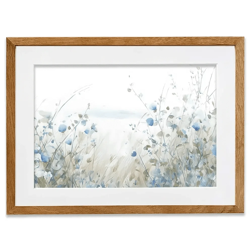 Soft Ocean Flowers Framed Art Print Soft Ocean Flowers Framed Art Print wall art product Arlington Prints - Independent