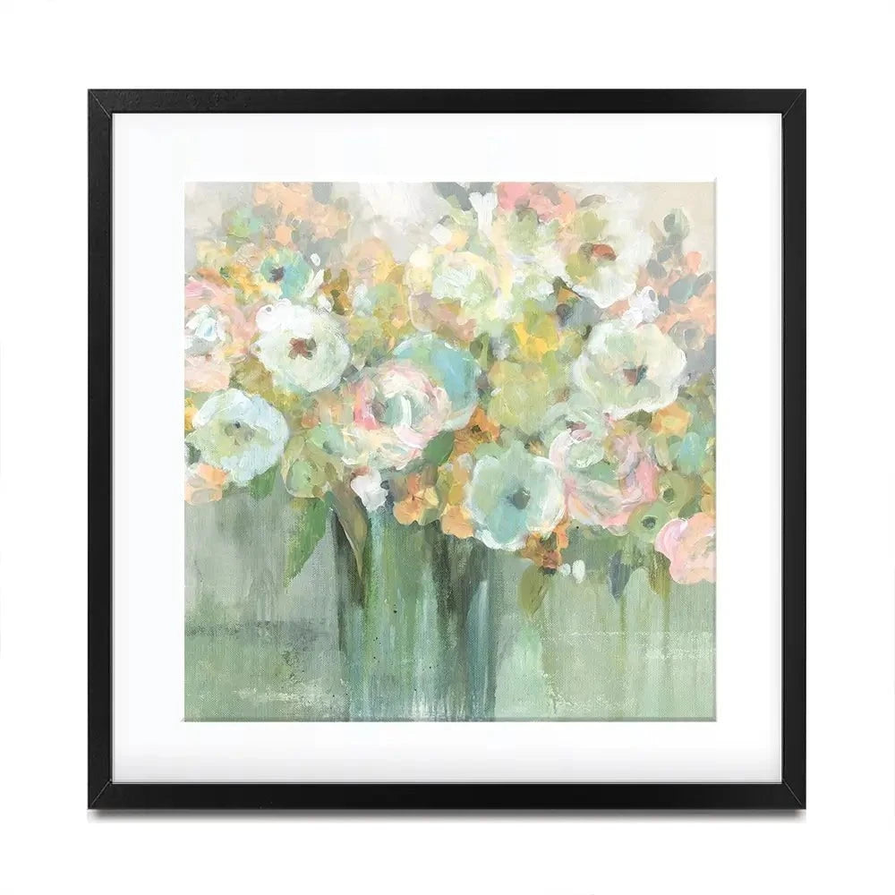 Soft Pastel Arrangement Square Framed Art Print Soft Pastel Arrangement Square Framed Art Print wall art product Carol Robinson