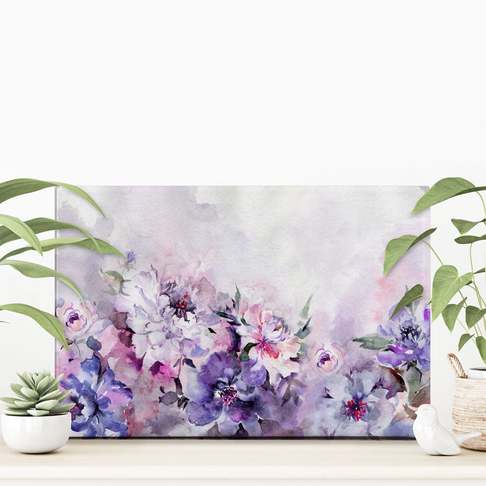 Soft Purple Florals Canvas Print wall art product katiko.dp / Shutterstock