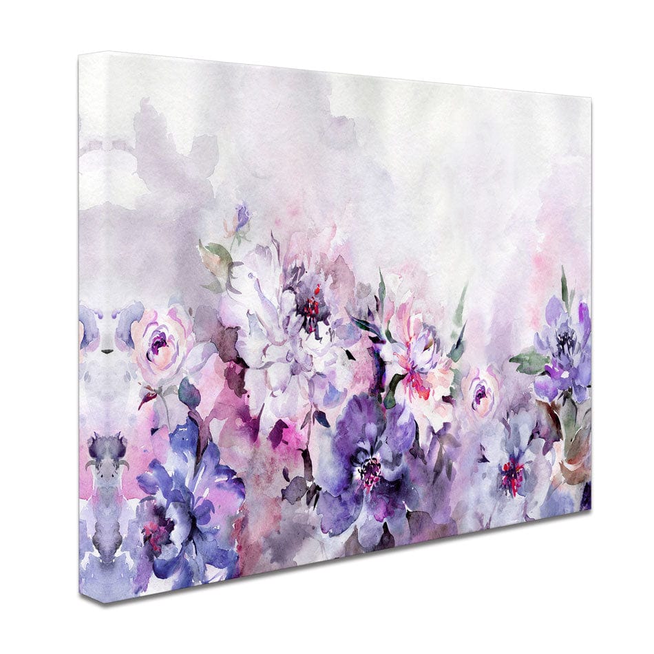 Soft Purple Florals Canvas Print wall art product katiko.dp / Shutterstock