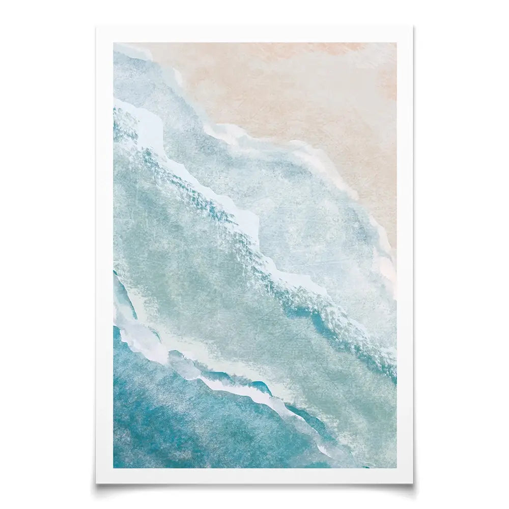 Soft Waves Art Print Soft Waves Art Print wall art product DaisyArtDecor / Shutterstock