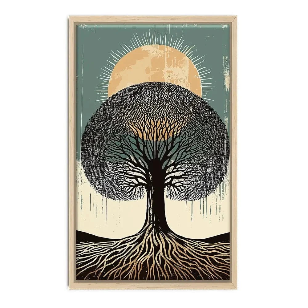 Solar Rooted Canvas Print Solar Rooted Canvas Print wall art product P & M Print Gallery